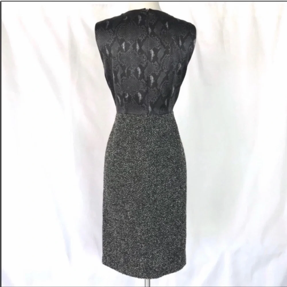 Elie Tahari Black and Gray Midi Dress - Picture 2 of 4